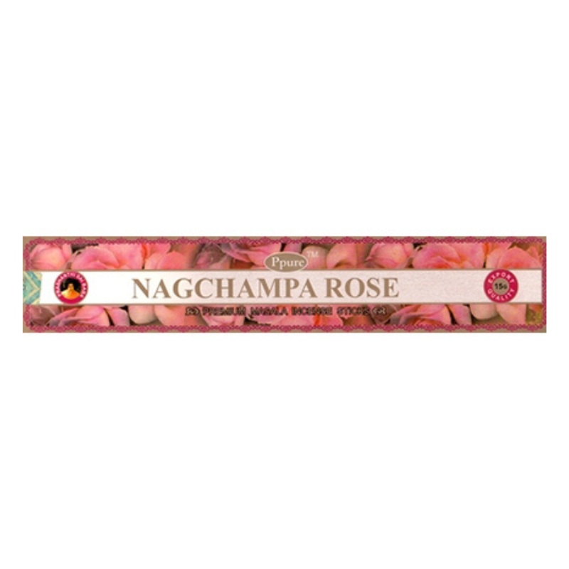 Rosa Bastoncini incenso Ppure Nag Champa Rose Premium Masala