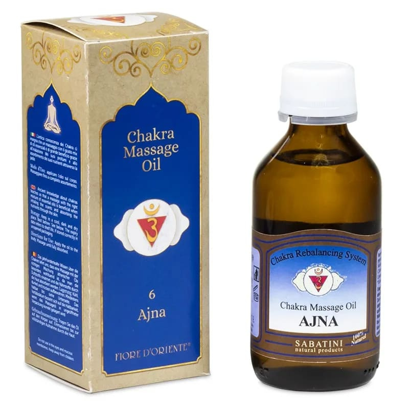 6° Chakra Ajna Olio da Massaggio Fiore d’Oriente - Chakra del terzo occhio - 100ml