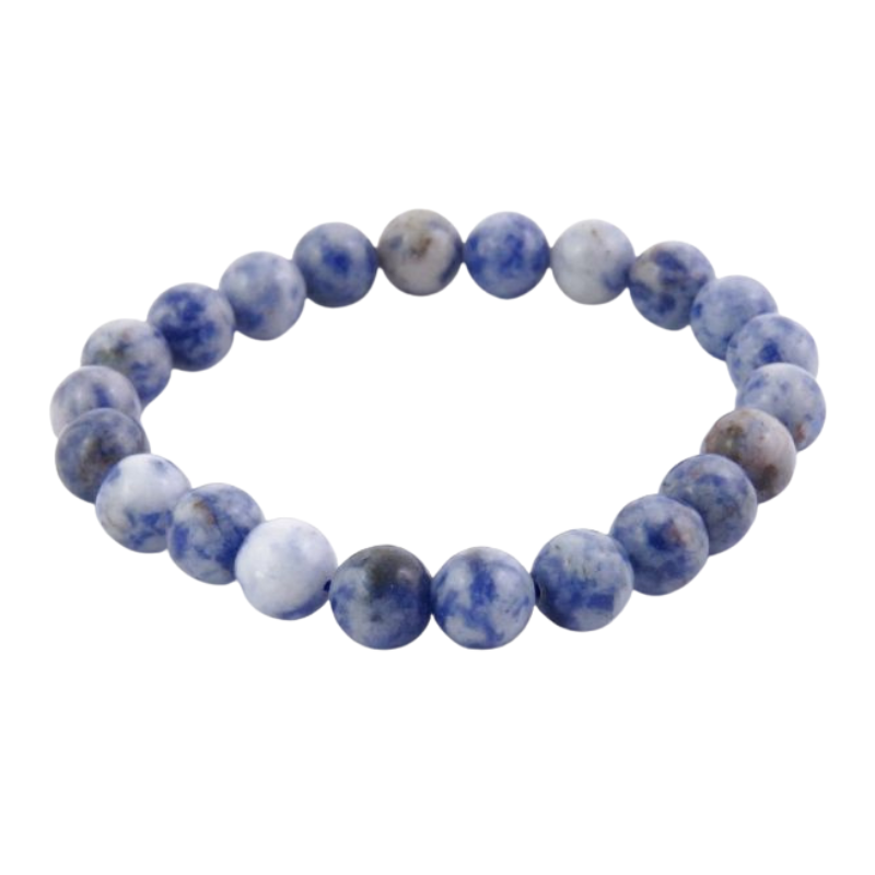 Bracciale Sodalite perle da 8mm in Pietra Naturale