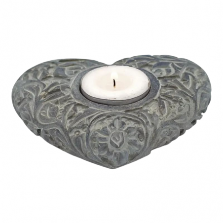 Porta incenso o cristalli in pietra ollare - Green Candle & CO