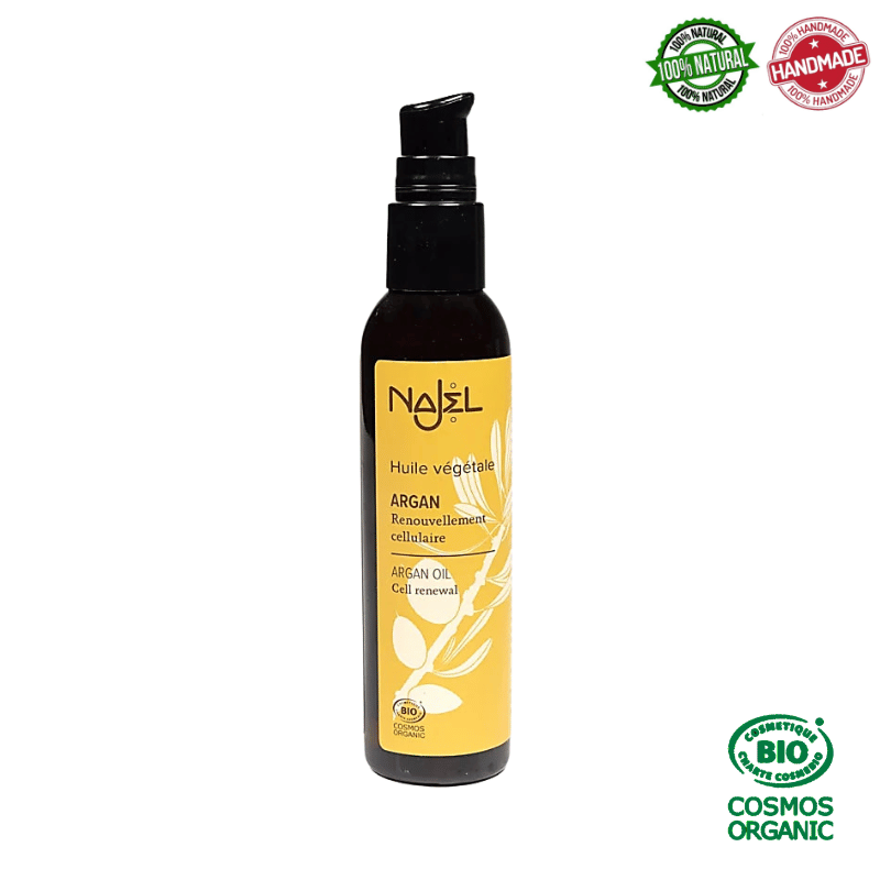 Olio di Argan Organico per Pelle e Capelli Najel - 80ml