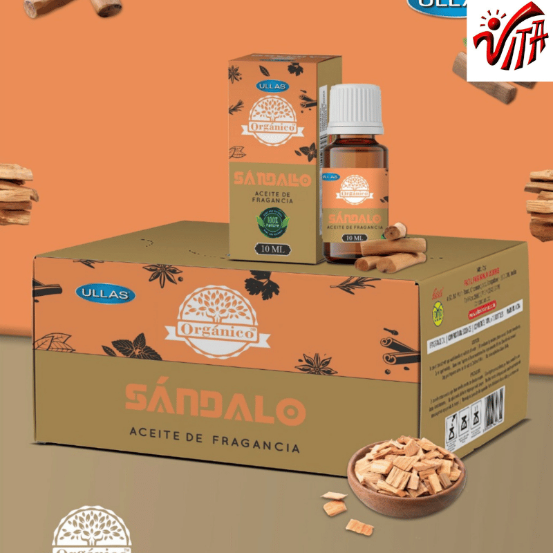 Sandalo Olio profumato Organico Ullas Sandalwood per Diffusori - 10ml