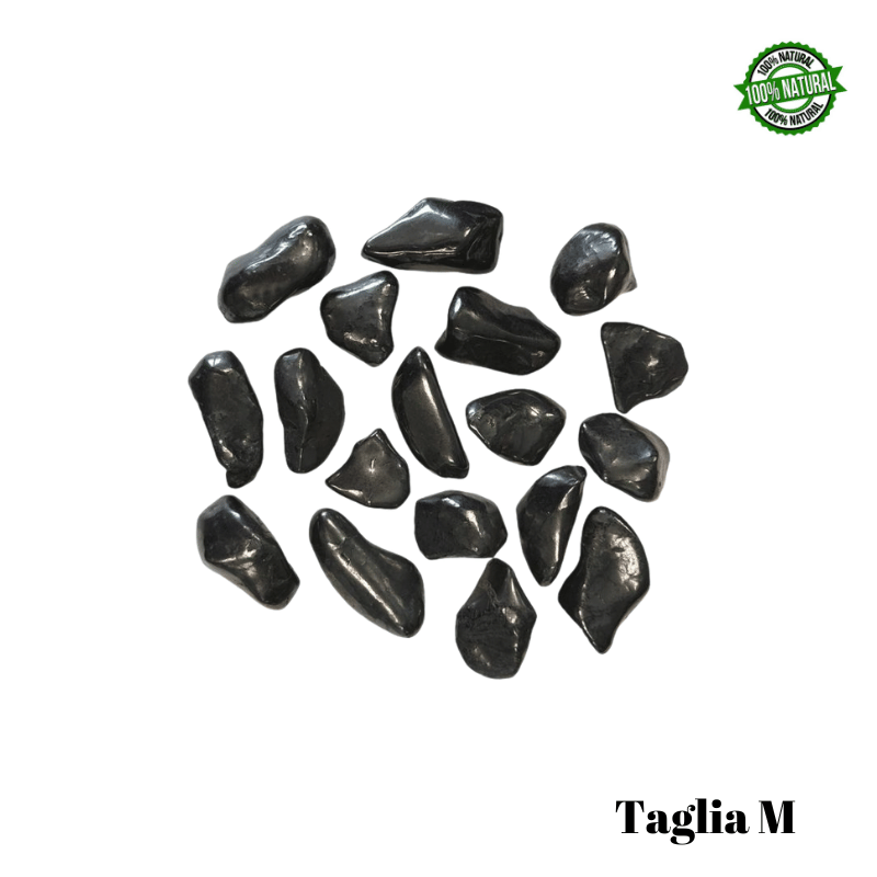 Shungite Pietra Burattata Medium (± 25/35mm - ± 19/29gr.) - Qualità A